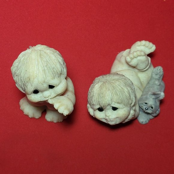 VTG Quarry Kids Rita & Roger Daydreamin &  Willy Be Mine Second Nature Designs 2 - Picture 6 of 13